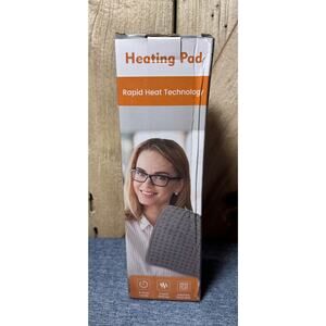 Rapid Heat Technology Heating Pad Soft Washable Pad 9 Heat & 4 Timer Settings